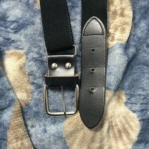 Black softball belt